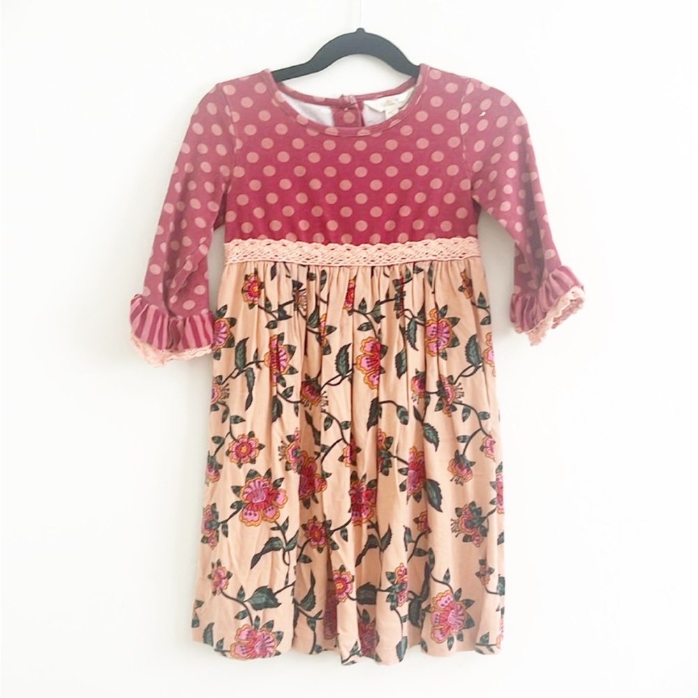 Matilda Jane Girl’s Pink Fall Dress - Picture 1 of 2